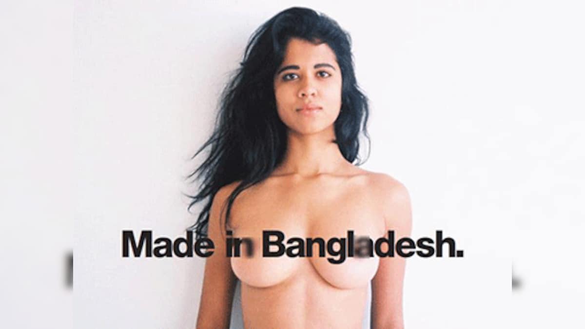 Made in Bangladesh: American ad with topless model causes outrage –  Firstpost