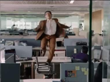 The TVC shows a corporate professional breaking into serious dance moves