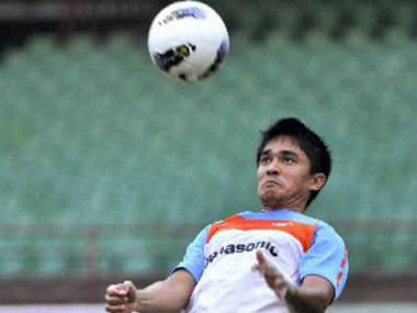File picture of Sunil Chettri. PTI