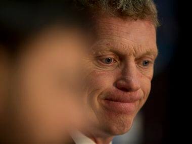 File picture: Manchester United's manager David Moyes waits to speak during a press conference. AP