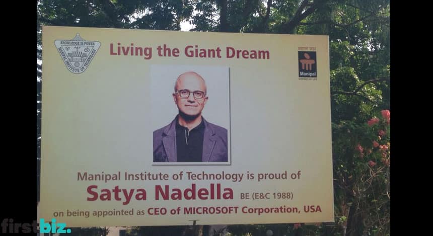 The appointment of Satya Nadella as Microsoft's chief executive officer is a huge win for Manipal Univeristy, where Nadella did his engineering course. According to the insitute, the number of students applying to Manipal Institute of Technology has swelled 33 per ent to 40,000 in the ongoing admission season and Nadella is apparently one of the reasons for this rise. 