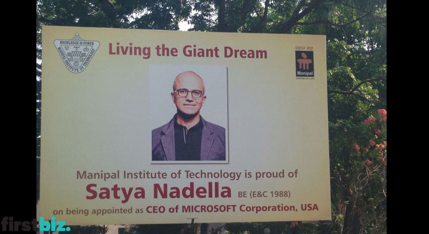 Image of the day: Manipal varsity cashes in on Nadella's Microsoft appointment Image of the day: Manipal varsity cashes in on Nadella's Microsoft appointment