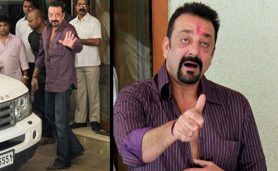 Images: Sanjay Dutt's parole ends, he returns to Yerawada jail Images: Sanjay Dutt's parole ends, he returns to Yerawada jail