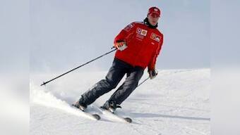 Schumacher shows small encouraging signs of improvement