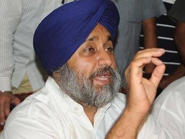 Punjab Deputy Chief Minister Sukhbir Singh Badal. AFP