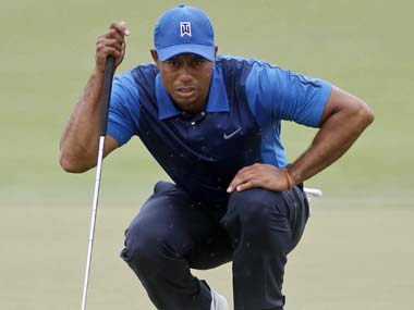 Woods trails by five after slow start at Cadillac Championship Woods trails by five after slow start at Cadillac Championship