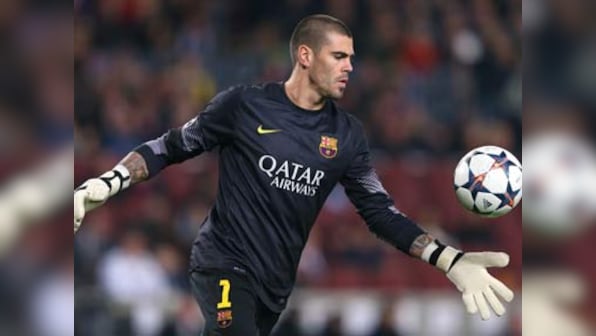 Injured Valdes could have played his last game for Barcelona