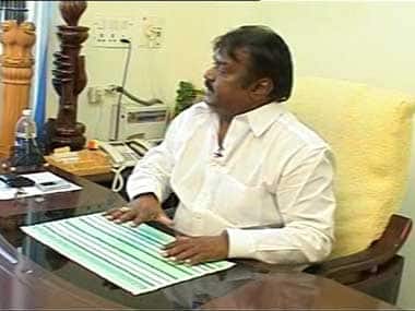 File image of DMDK leader Vijayakanth. Ibnlive