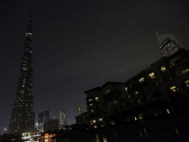 World Earth Hour being observed in Dubai in this file photo. AFP 