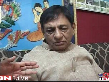 BJP MP Hukum Singh meets Rajnath, discusses law and order situation in UP BJP MP Hukum Singh meets Rajnath, discusses law and order situation in UP