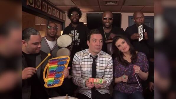 Watch: Idina Menzel sing Let It Go with Jimmy Fallon, The Roots 