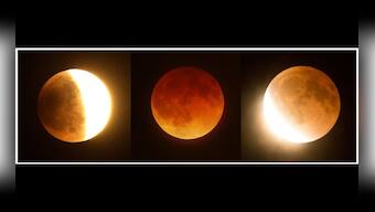 Lunar eclipse images: All eyes on picturesque orange-hued moon