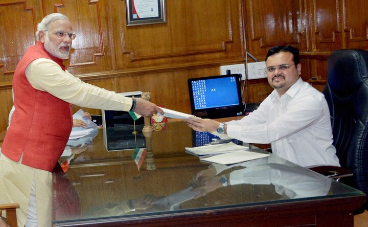 Photos: Modi files nomination from 'karmabhoomi' Vadodra