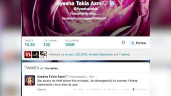 Ayesha Takia slams father-in-law Abu Azmi over rape remark