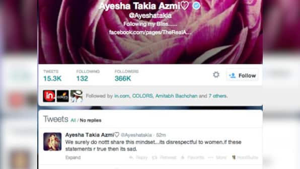 Ayesha Takia slams father-in-law Abu Azmi over rape remark