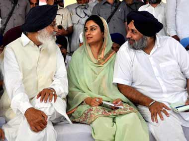 The Badal's are expected to remain dominant in Punjab. PTI