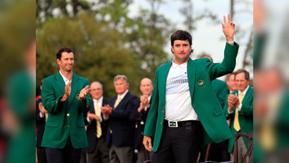 Emotional Bubba Watson holds off Jordan Spieth to win second Masters