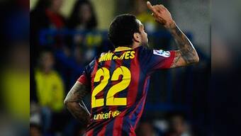 Watch: Dani Alves' classic reaction to banana throwing racist fan