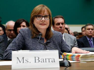 GM Chief Executive Mary Barra testifies before a House Energy and Commerce Committee hearing on GM's recall of defective ignition switches. Reuters