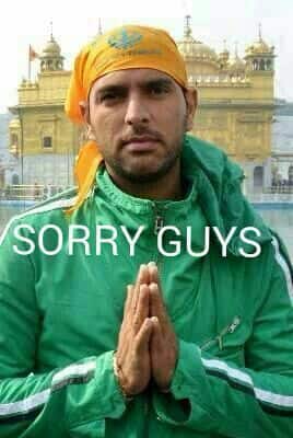 The picture of Yuvraj Singh that went viral on social media. 