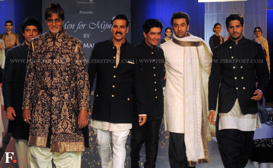 Images: Big B, Ranbir, Akshay And Farhan Walk The Ramp For NGO Mijwan ...