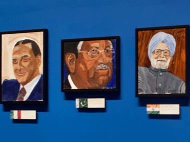 Portraits of world leaders by George W. Bush go on display Portraits of world leaders by George W. Bush go on display