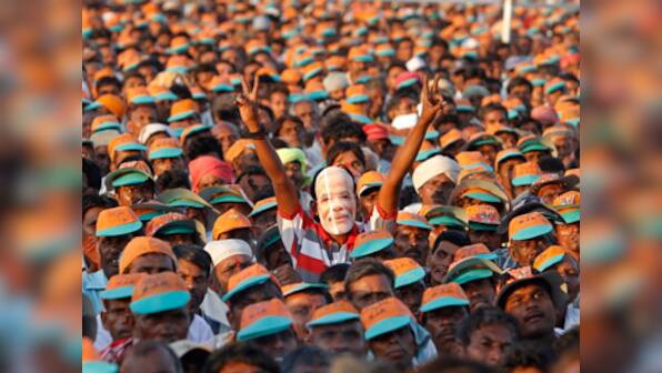 Choppers, drones, vedic chants in massive Modi road show in Varanasi