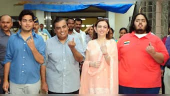 Image of the day: India's richest family, the Ambanis, cast vote in Mumbai