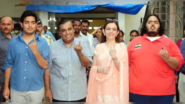 Image of the day: India's richest family, the Ambanis, cast vote in Mumbai