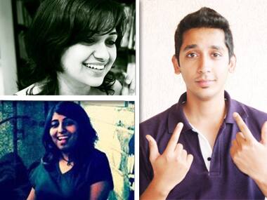 Riti Hamlai, top left; Nihal Atawane, right; Tamanna Jaisinghani, bottom left
