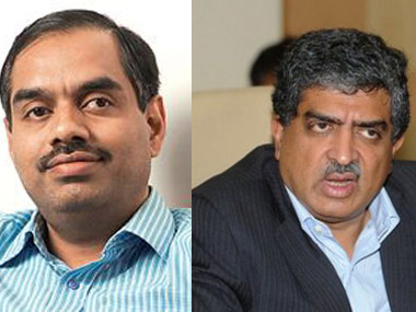 IT captains hail Nilekani and Balakrishnan's political foray IT captains hail Nilekani and Balakrishnan's political foray