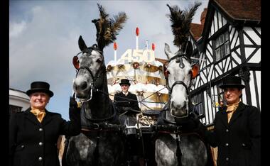 Stratford-upon-Avon turns back time for Shakespeare's 450th birthday