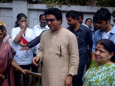 Raj Thackeray en route to voting. Parag Shinde/ Firstpost