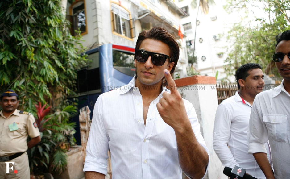 Photos: Ranveer, Ranbir, Aamir make Mumbai elections a fans delight