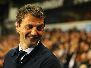 Tim Sherwood, manager of Tottenham Hotspur smiles during the Barclays Premier League match between Tottenham Hotspur and Sunderland at White Hart Lane. Getty Images 
