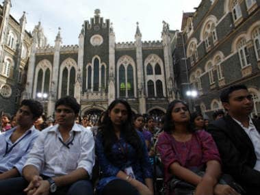 File photo St Xavier's students with the college building in the background. Reuters