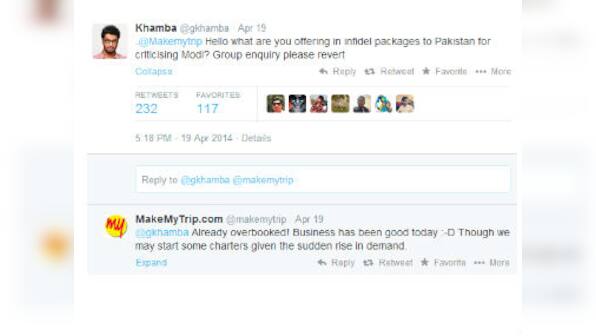 MakeMyTrip's cheeky retort to Giriraj Singh breaks Twitter