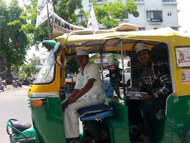 AAP on auto-pilot in Ahmedabad: You see the rickshaw, but who's the candidate? AAP on auto-pilot in Ahmedabad: You see the rickshaw, but who's the candidate?