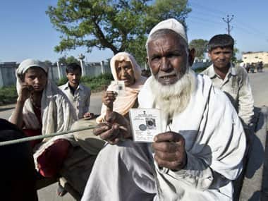 A voter from Muzaffarnagar. AFP