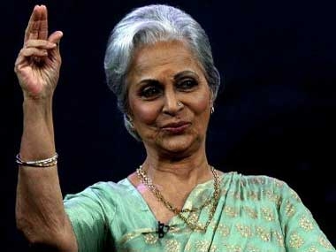 Waheeda Rehman 'not okay' with a biopic on herself Waheeda Rehman 'not okay' with a biopic on herself