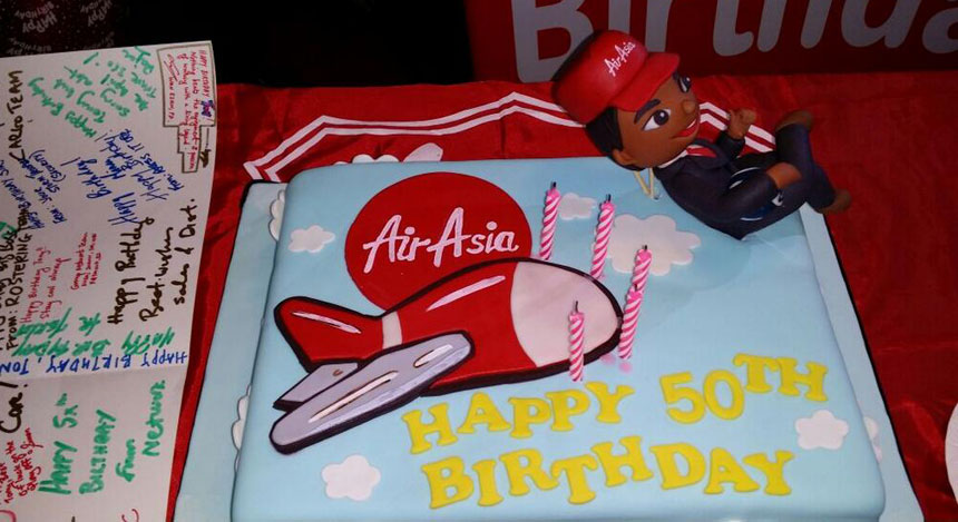 Photos: AirAsia staff throw Tony Fernandes a surprise party on 50th birthday Photos: AirAsia staff throw Tony Fernandes a surprise party on 50th birthday