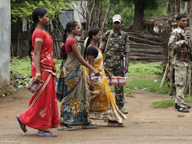 Lok Sabha polls: Voting begins in Naxal-hit Bastar seat of Chhattisgarh Lok Sabha polls: Voting begins in Naxal-hit Bastar seat of Chhattisgarh
