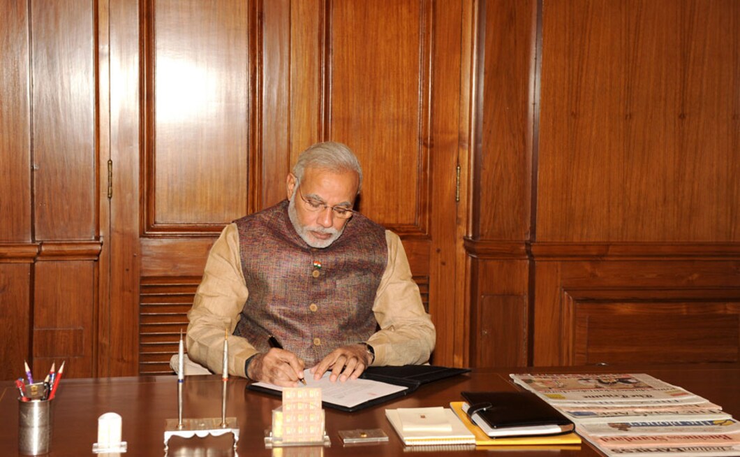 Photos Prime Minister Narendra Modi's first day in office