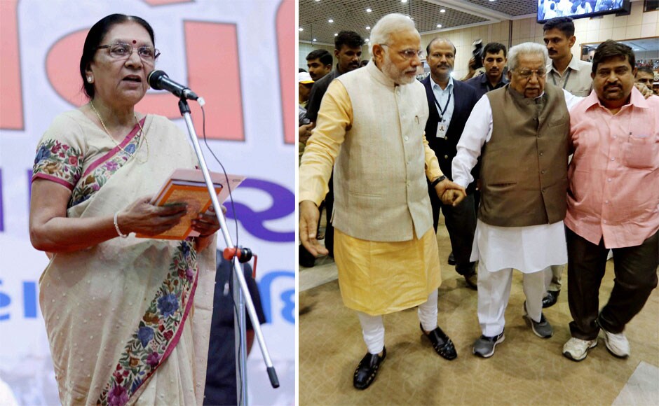 Photos: Modi, BJP&#39;s top brass attend Anandiben Patel&#39;s swearing in - Photos News , Firstpost