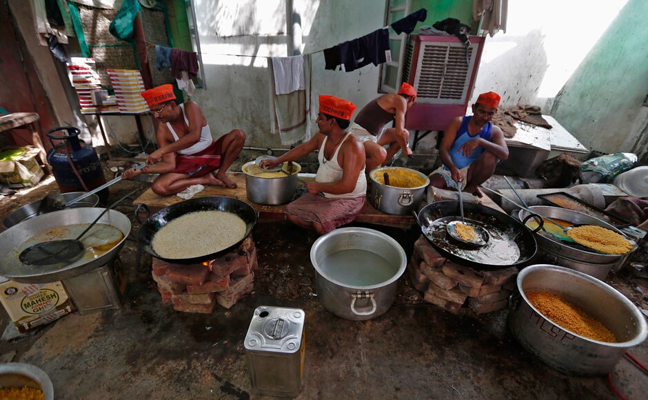 From the looks of it, the moti-chur ka ladoos are the preferred sweets for BJP's upcoming victory celebrations. Reuters From the looks of it, the moti-chur ka ladoos are the preferred sweets for BJP's upcoming victory celebrations. Reuters