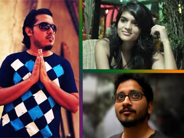 Austin D’Souza, left; Manaswi Mohata, top right; Alan Rego, bottom right