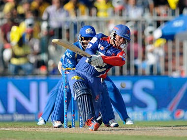 Quinton de Kock of the Delhi Daredevils bats during match 16 of the Pepsi Indian Premier League 2014 between the Delhi Daredevils and the Mumbai Indians. BCCI 