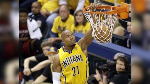 NBA playoffs: Pacers pull away from Heat 107-96 to take 1-0 lead