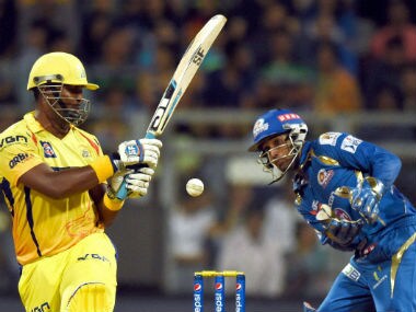 Dwayne Smith in action during the match. PTI 