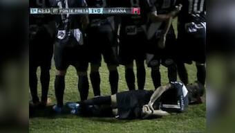 Viral Video: Team puts up craziest wall, still can't stop goal